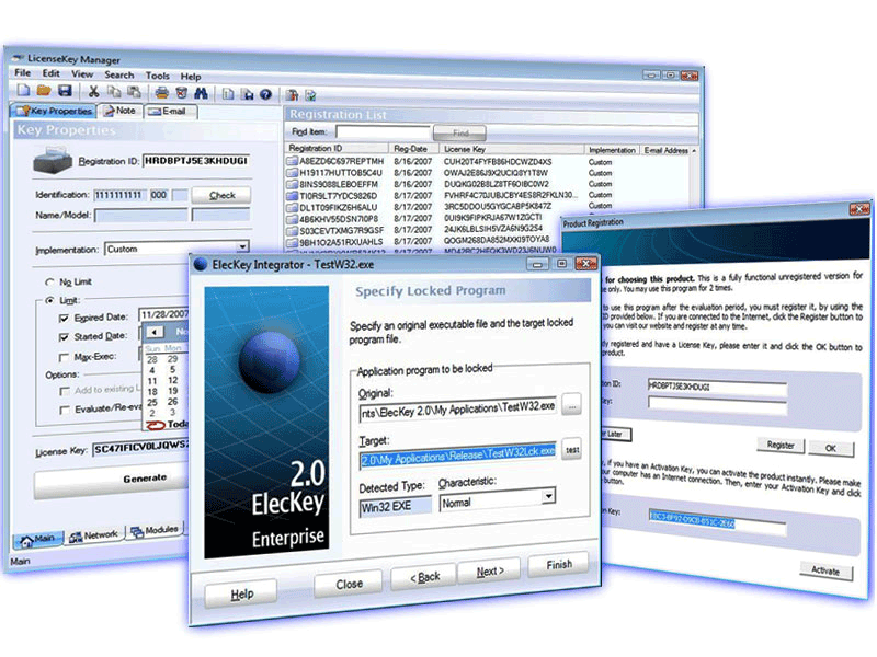 Screenshot of ElecKey Express