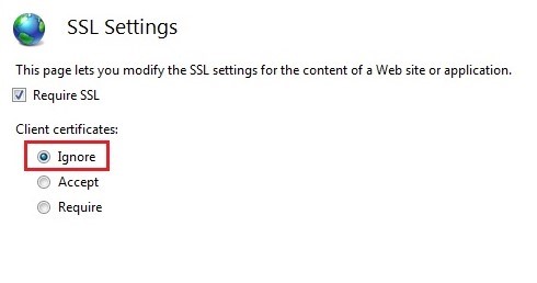 SSL Settings